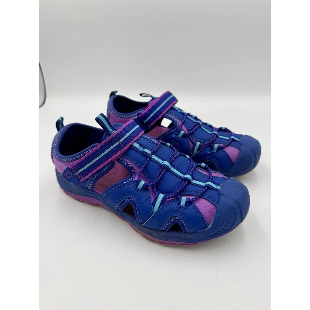 Merrell Hydro H2O Hiker Sandals Kids Girls 3 Purple Blue Hiking Outdoor Gorpcore